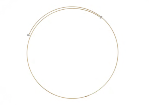 Collana Magic Wire in Oro 18 Kt e Diamanti Ref. 434-C-2P-GD-01
