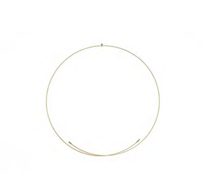 Collana Magic Wire in Oro 18 Kt e Diamante centrale Ref. 435-C-1P-GD-01