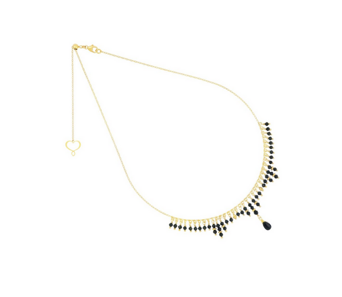 Collana Maman et Sophie argento frange e goccia spinello GHFRASPRI