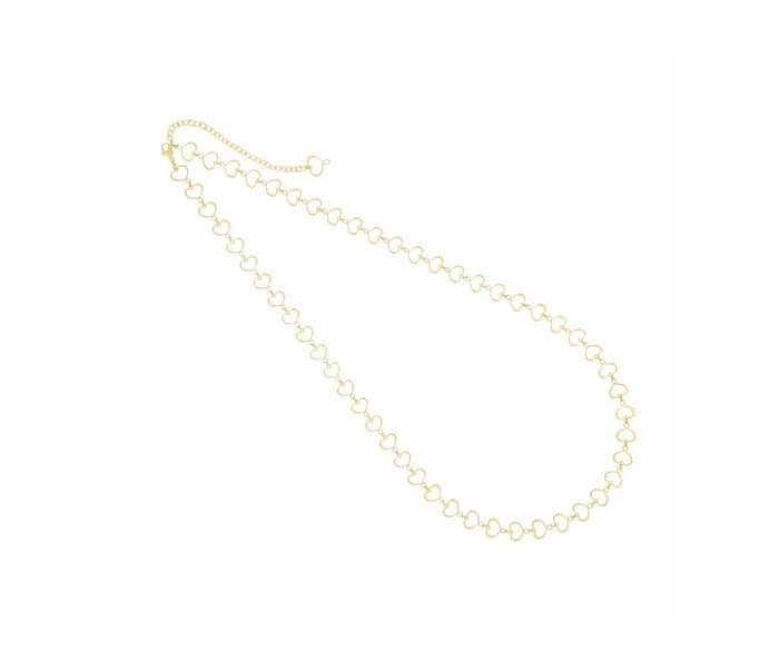 GIROCOLLO LUNGO CUORI IN ARGENTO GALVANICA ORO GIALLO MAMAN MAMAN ET SOPHIE GCMAMLGI