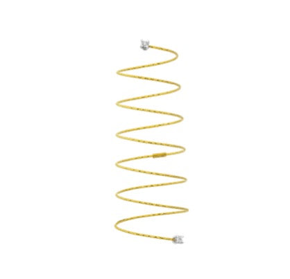 Anello Magic Wire Angel Spirale 13 Silenzio in Oro e Diamanti 18Kt Ref. 13-AS-GTI-01