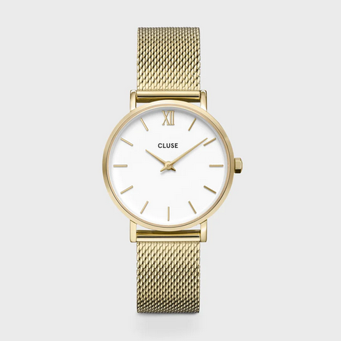 Orologio CLUSE donna Minuit Mesh Gold/White CW0101203007