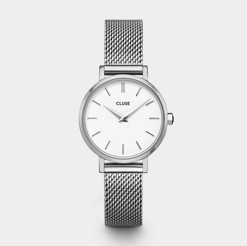 Orologio CLUSE donna Boho Chic Petite Mesh White, Silver Colour CW0101211007