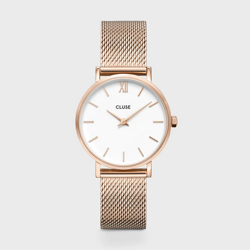 Orologio CLUSE donna Minuit Mesh Rose Gold/White CW0101203001