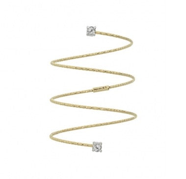Anello Magic Wire "Angel" 1/2 Spirale in Oro 18Kt e Diamanti Ref. 62-AS-G-01