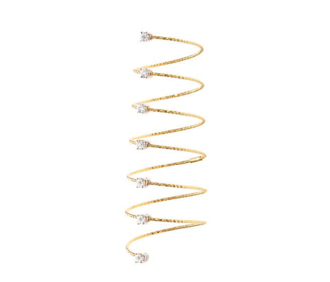 Anello Magic Wire Andromeda Spirale in Oro 18Kt e Diamanti Ref. 38-AS-GD-01