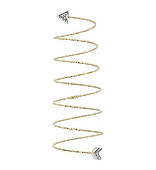 Anello a spirale Magic Wire Cupido in Oro 18Kt e Diamanti cupido ref. 74-AS-GD-01