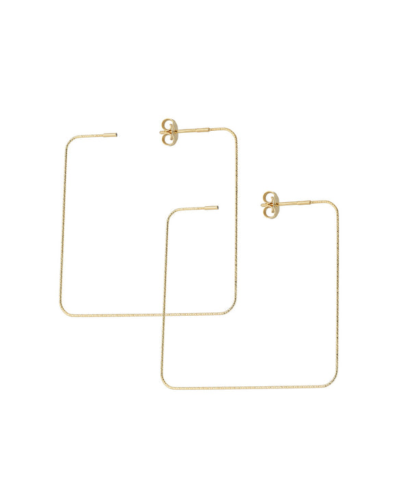 Orecchini Square FP Oro giallo 18 Kt Magic Wire Ref. 380-G