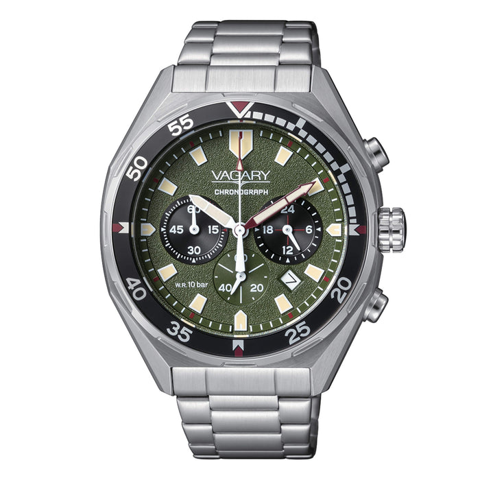 Orologio Vagary Aqua39 Crono Verde Militare IV2-010-41