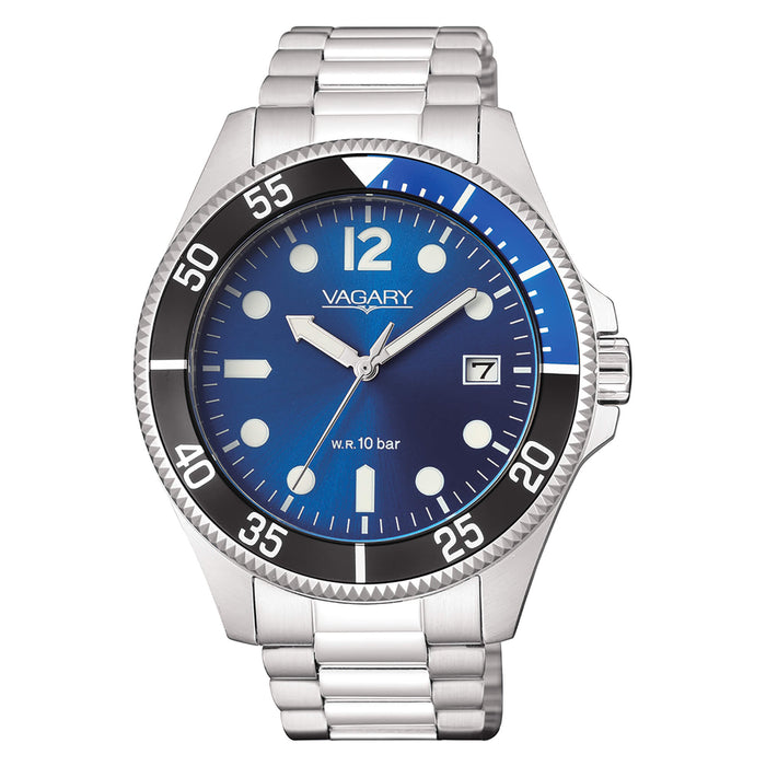 Orologio Solo Tempo Vagary By Citizen Aqua39 blu VD5-112-73