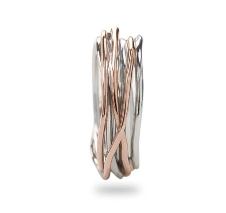 Filodellavita Classic 7 fili in Oro Rosa 9kt e Argento 925 AN7AR