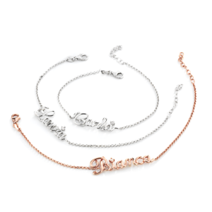 Bracciale in Argento Marcello Pane con nome in corsivo VALENTINA