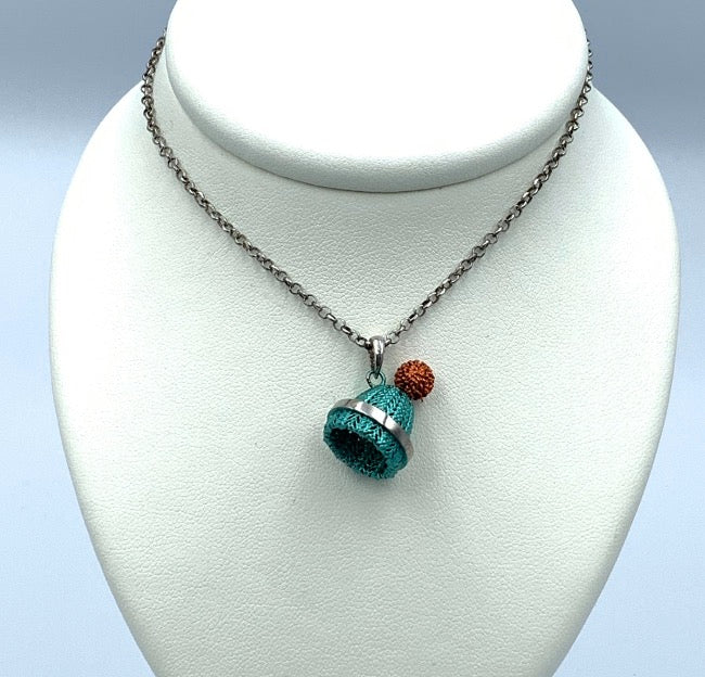Collana con cappello pendente Chapeau in Argento C034
