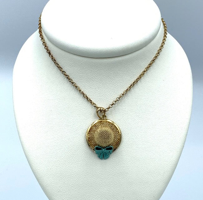 Collana con cappello pendente Chapeau in Argento C023