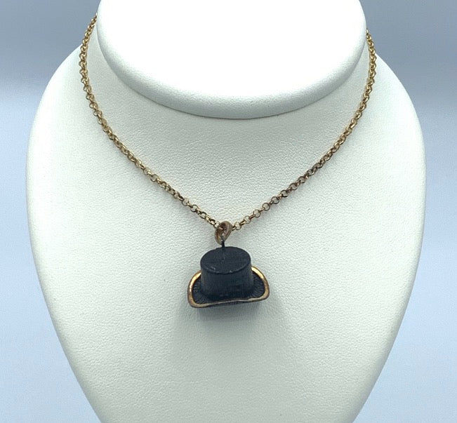 Collana con cappello pendente Chapeau in Argento C037