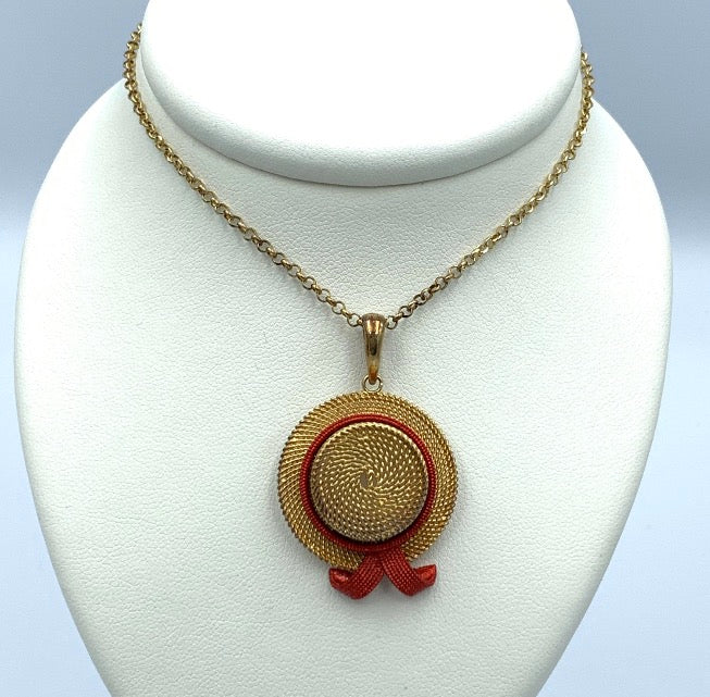 Collana con pendente Chapeau in Argento C013