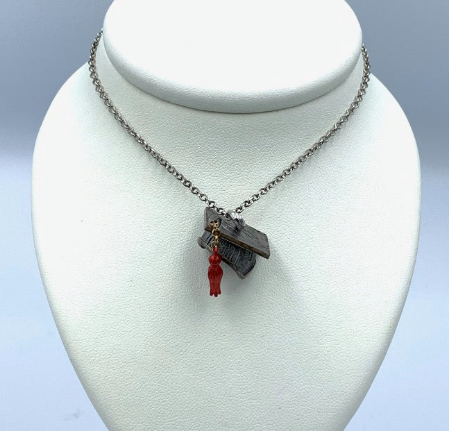 Collana con cappello pendente Chapeau in Argento C022