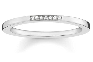 Fedina a fascia Thomas Sabo con Diamanti