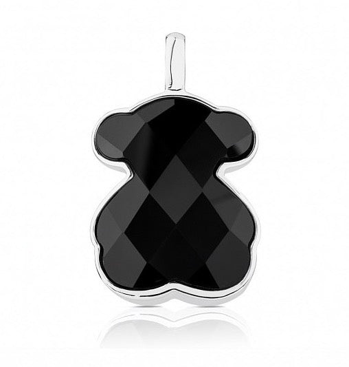 Pendente Orsetto grande Onice e Argento Tous 215434560