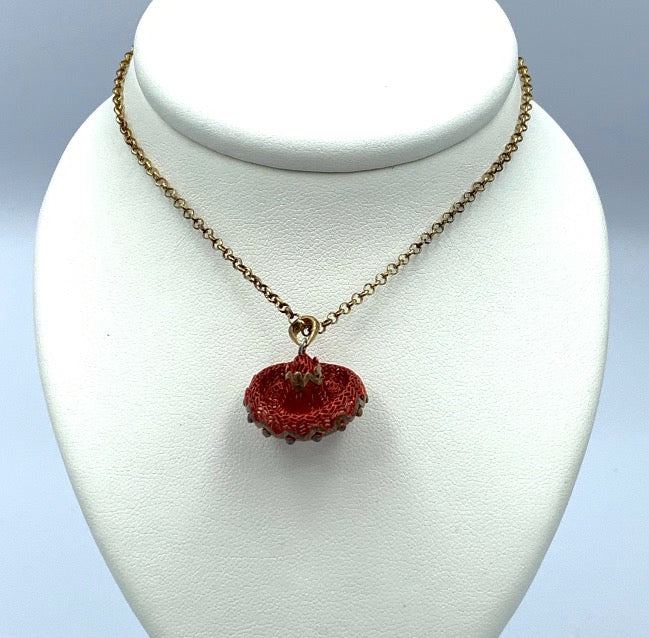 Collana con cappello pendente Chapeau in Argento C026