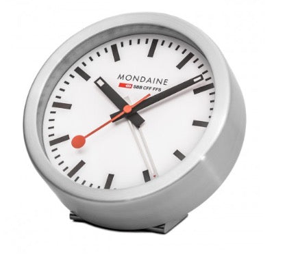 Orologio Mondaine Desk Clock - Orologio da tavolo con sveglia A997.MCAL.16SBB