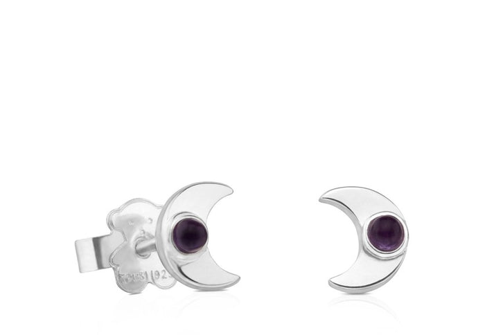 Orecchini Tous mini onix argento donna 812403800
