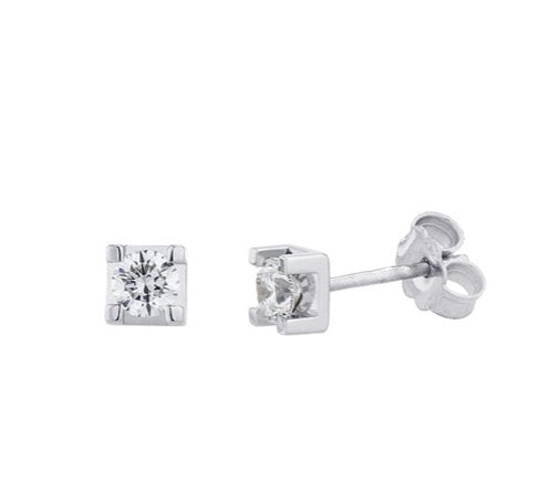 Orecchini con punto luce WDG in oro 18ct e diamanti OIM004
