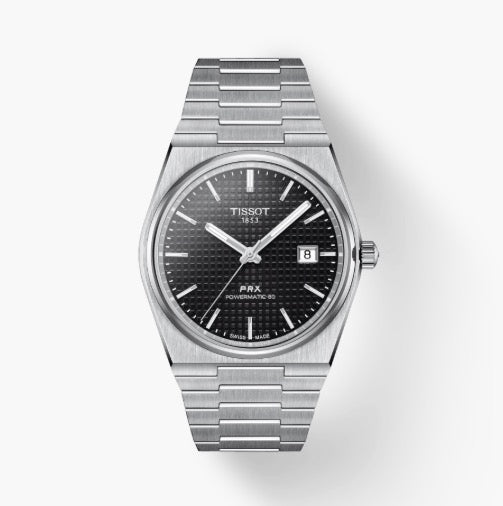 Orologio TISSOT PRX POWERMATIC 80 Nero a quadri T137.407.11.051.00