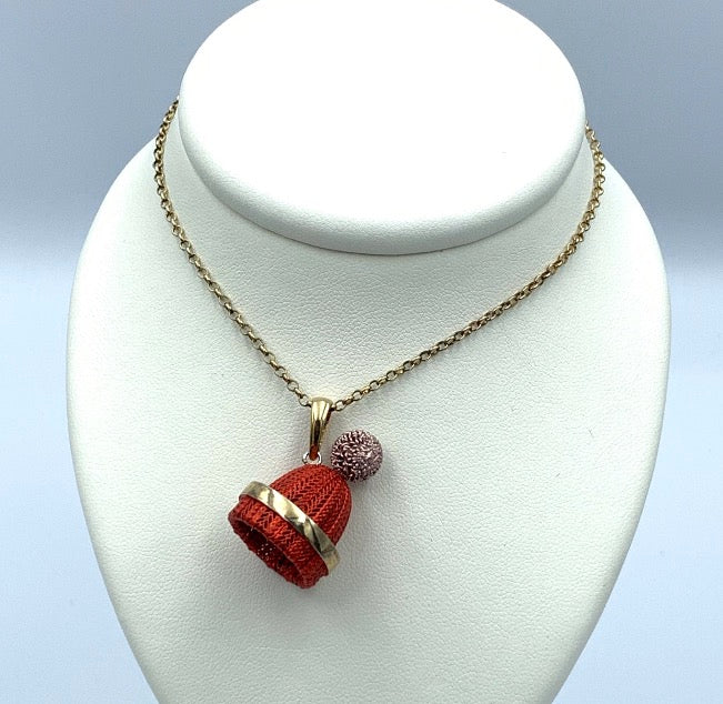 Collana con pendente Chapeau in Argento C010