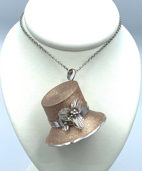 Collana con cappello pendente Chapeau in Argento C066