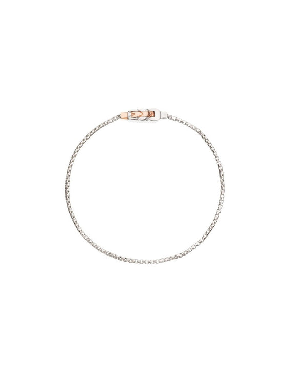 Queriot Civita Bracciale Spiga in argento e oro rosa