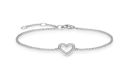Bracciale Thomas Sabo cuore Argento e zirconi