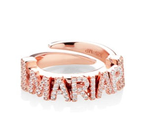 Anello Marcello Pane COMPONIBILE in Argento Rosa