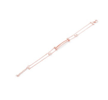 Marcello Pane Bracciale COMPONIBILE in Argento Rosa