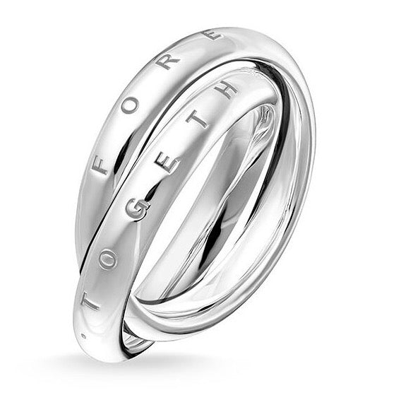 Anello a fascia intrecciata "Together" Thomas Sabo