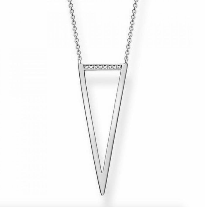 Thomas Sabo Collana argento con pavè di zirconi