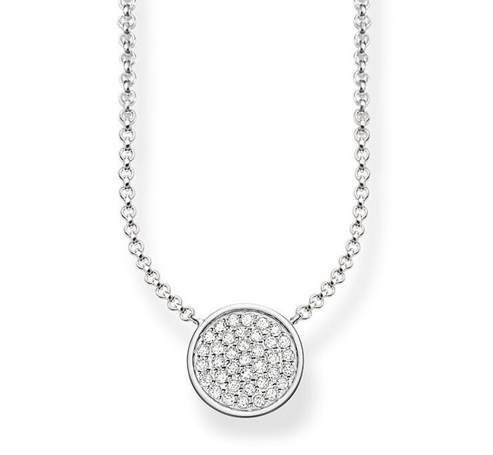 Thomas Sabo Collana argento con pavè di zirconi