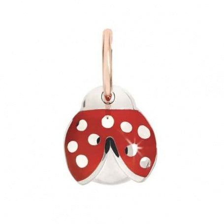 Queriot Civita Ciondolo Coccinella argento e oro rosa
