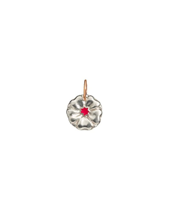 Queriot Civita Ciondolo Fiore argento e oro rosa