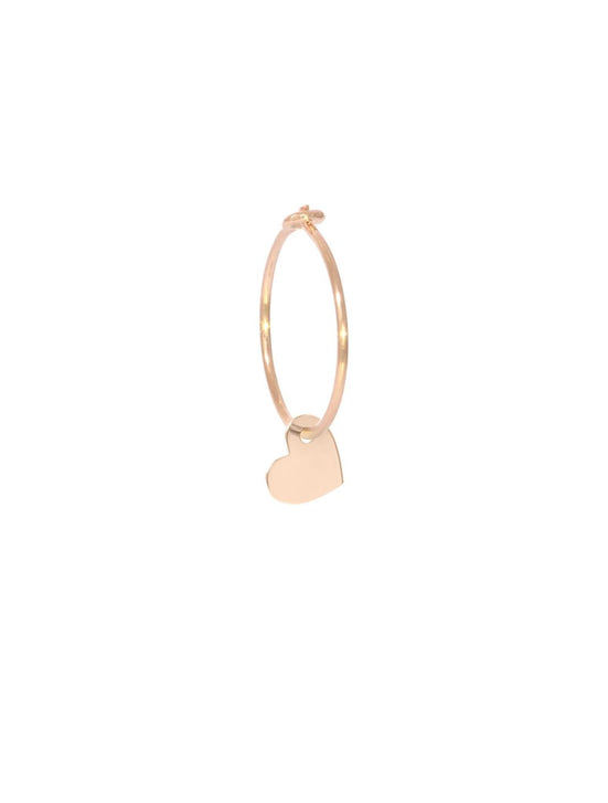 ORECCHINO AURUM SINGOLO Maman et Sophie 18 CARATI CERCHIO CUORE Ref. ORAUM92