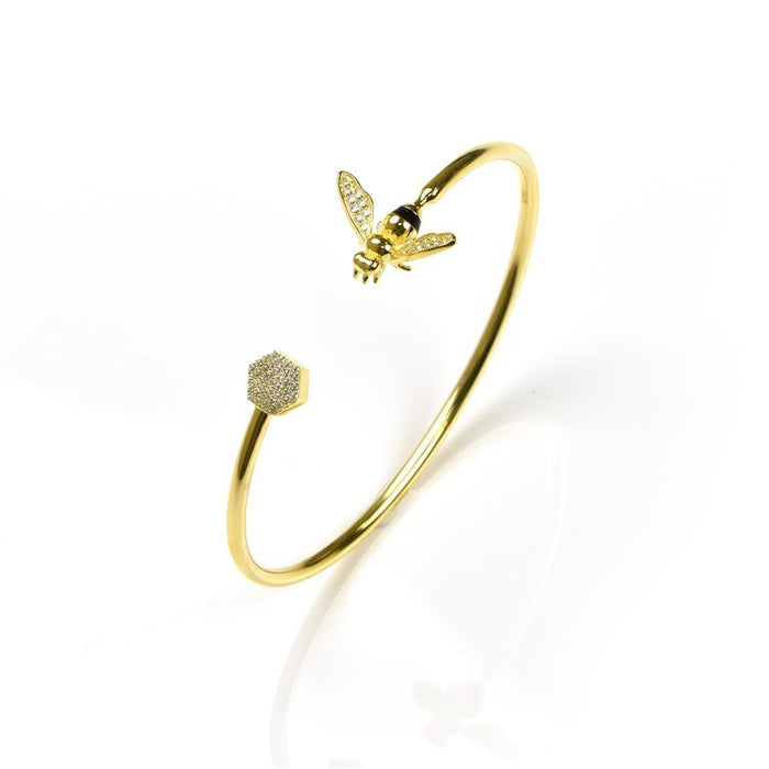 Bracciale Argento placcato oro 18 Kt. Life ape Ref. BR08225
