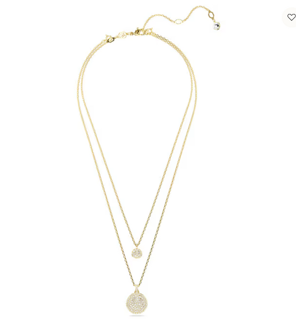 Pendente Swarovski stratificato Sublima Bianco, Placcato color oro Ref. 5683442