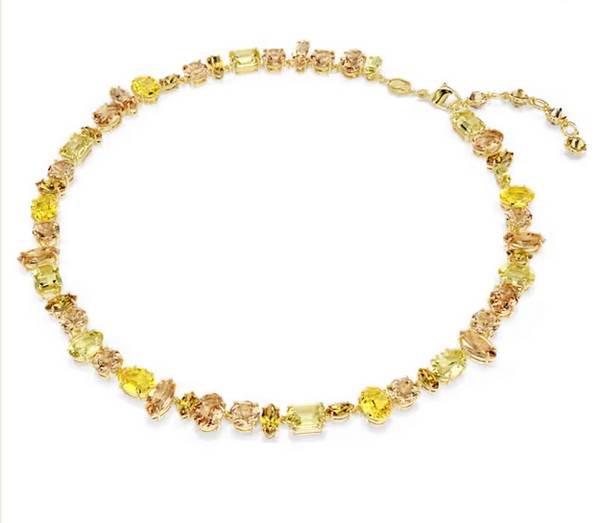 Girocollo Swarovski Collana Gema Taglio misto, Giallo, Placcato color oro Ref. 5718071