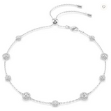 Swarovski Collana Pendente  Collana Una Angelic Taglio Round, Motivi a doppia faccia, Bianca, Placcato rodio Ref. 5732275