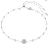 Swarovski Collana Pendente Una Angelic Taglio Round, Motivi a doppia faccia, Bianco, Placcato rodio Ref. 5733116