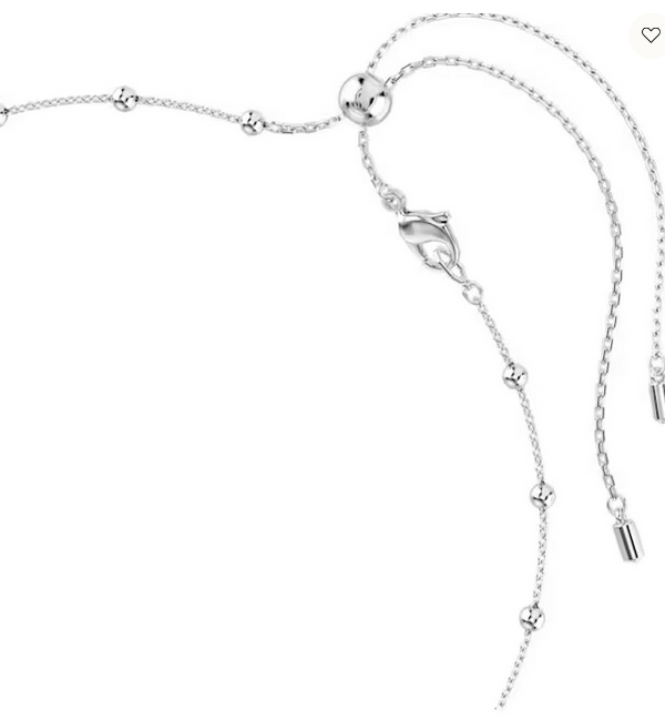 Swarovski Collana Pendente Una Angelic Taglio Round, Motivi a doppia faccia, Bianco, Placcato rodio Ref. 5733116