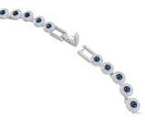 Collana Swarovski Una Angelic Taglio Round, Blu, Placcato rodio Ref. 5733402