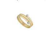 Anello Magic Wire Silenzio in Oro 18Kt e Diamanti Ref. 14-A-GTI-01
