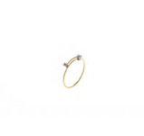 Anello Magic Wire Solitario in Oro 18Kt e Diamanti Ref. 430-A-2P-GD-01