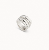 Anello UNOde50 Anello irregolare placcato argento Sterling Ref. ANI0639MTL